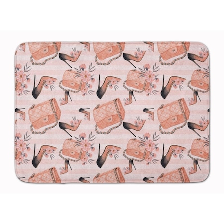 Carolines Treasures Fashion Diva Shoes and Purses Machine Washable Memory Foam Mat BB7506RUG